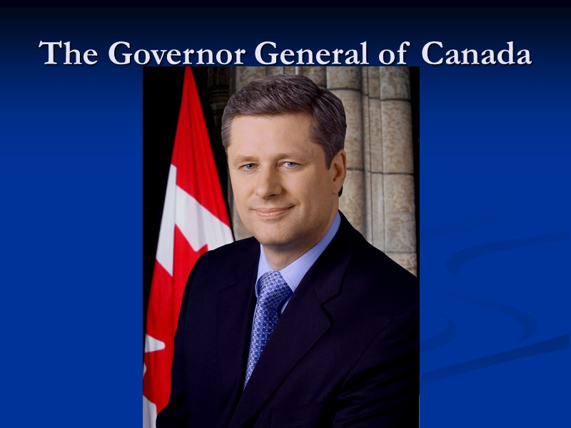 The Governor General of Canada